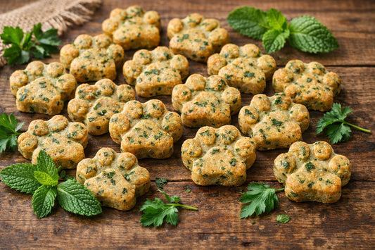 Baked Mint Dog Treats
