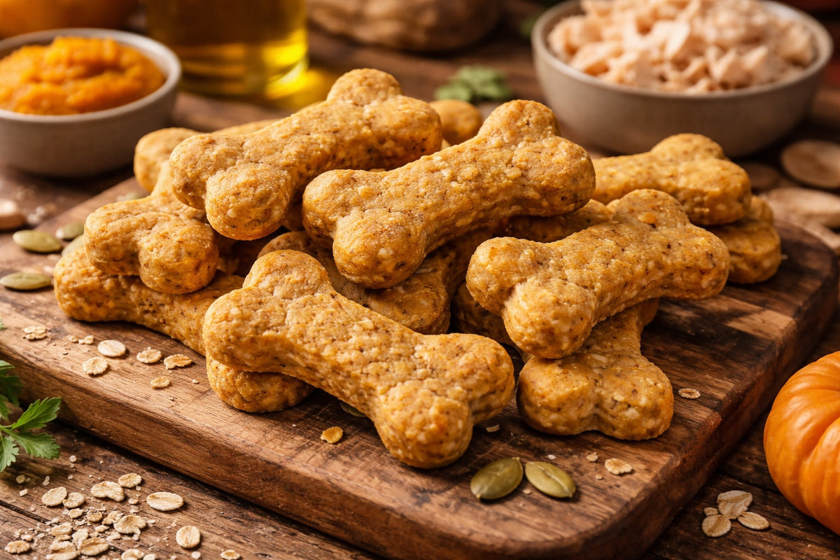 Pumpkin Chicken Dog Treats