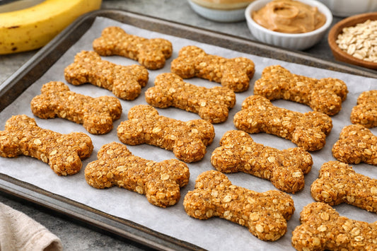 Dog Treat Banana Peanut Butter Oatmeal