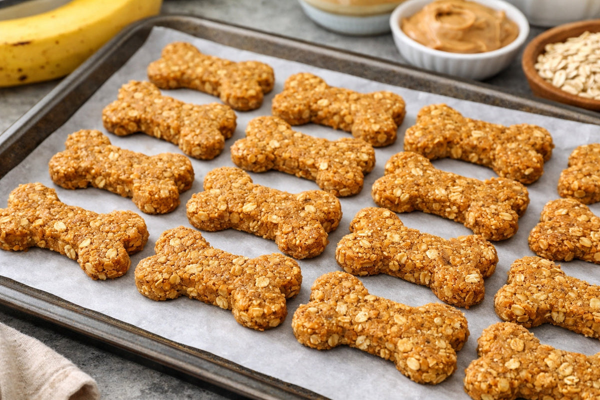 Dog Treat Banana Peanut Butter Oatmeal