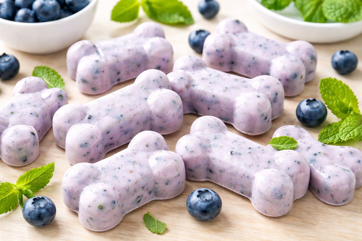 Blueberry Mint Yogurt Dog Treats