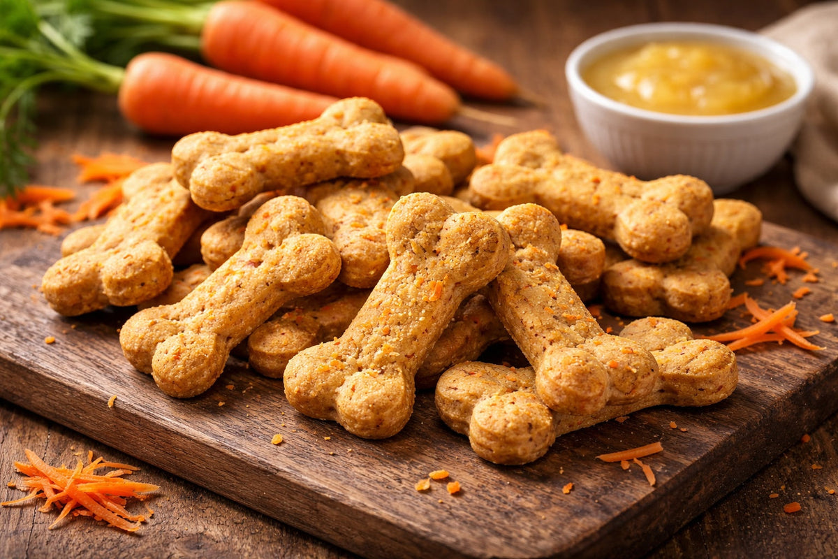 Homemade Carrot Dog Treats