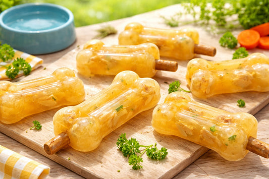 Chicken Broth Dog Popsicles