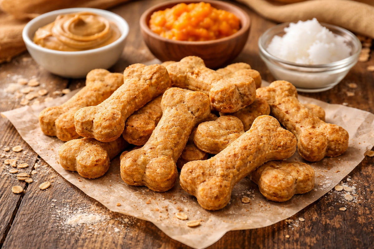 Peanut Butter Pumpkin And Coconut Oil Dog Treats