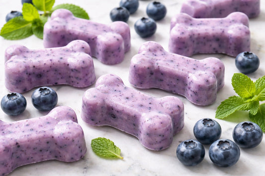 Mint Blueberry And Yogurt Dog Treats