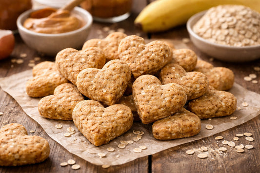 Banana Oat And Peanut Butter Dog Treats