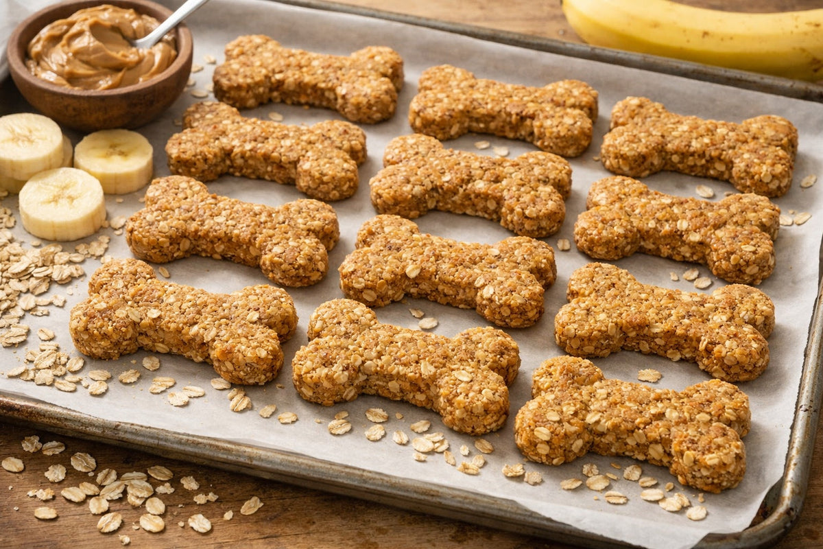 Banana Oat Dog Treat