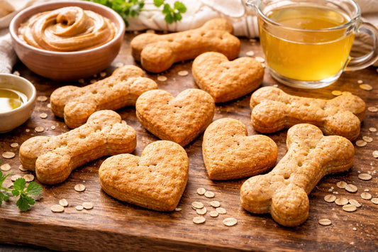 Peanut Butter Chicken Broth Dog Treats