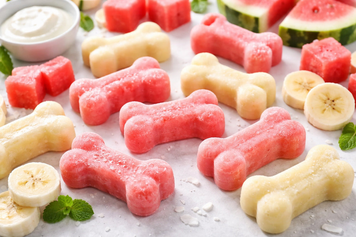 Watermelon Banana Dog Treats
