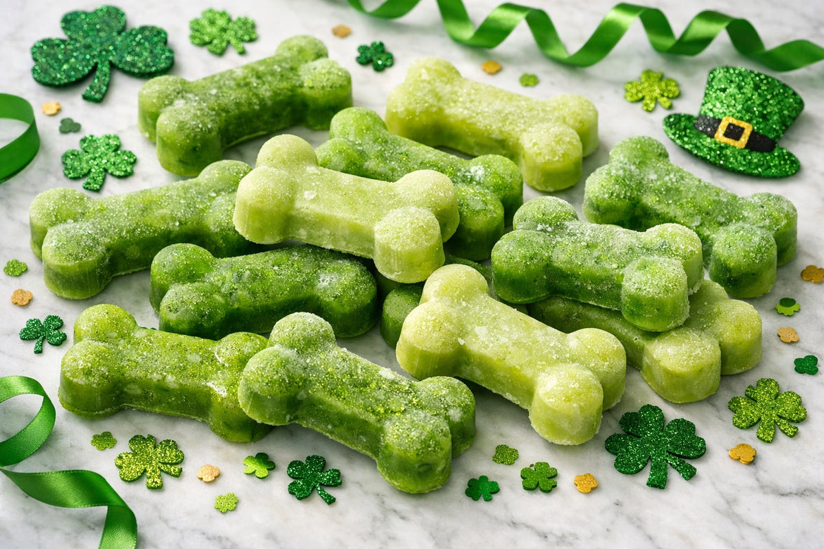 Frozen Spinach Dog Treats