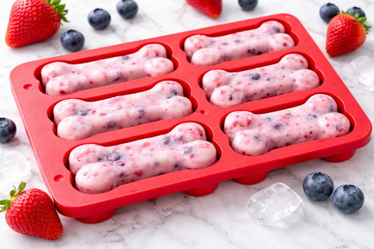 Strawberry Blueberry Frozen Dog Treats