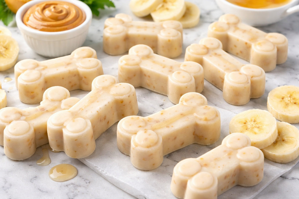 Frozen Peanut Butter And Yogurt Dog Treats