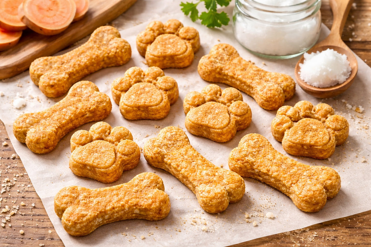 Sweet Potato And Coconut Oil Dog Treats