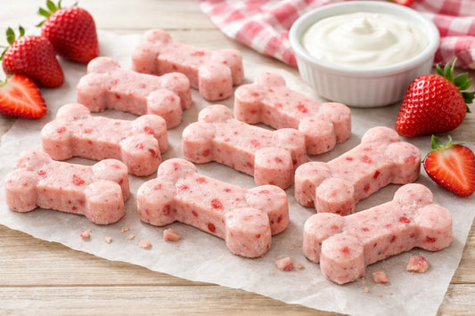 Strawberry Yogurt Dog Treat