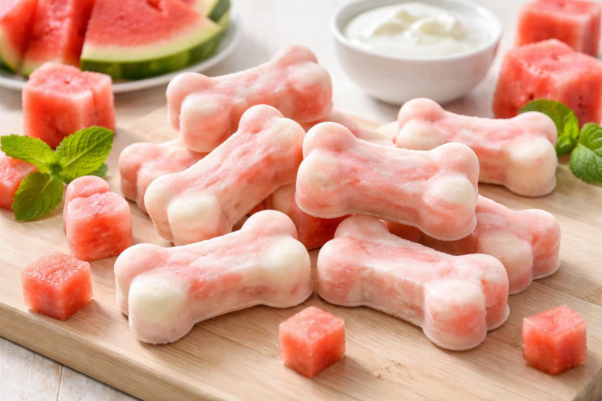 Watermelon And Greek Yogurt Dog Treats