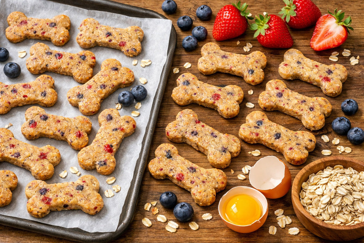 Strawberry Blueberry Dog Treats
