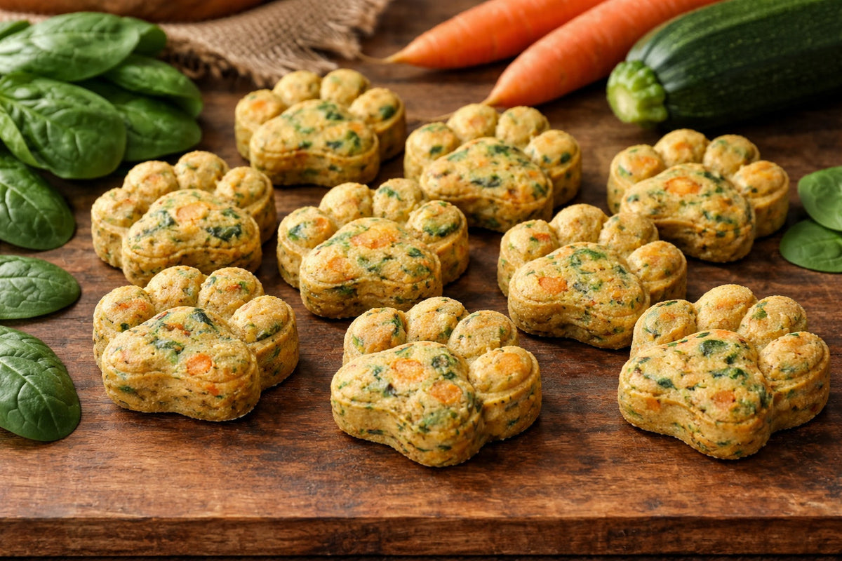 Spinach Carrot And Zucchini Dog Treats