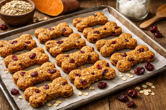 Sweet Potato Cranberry Dog Treats
