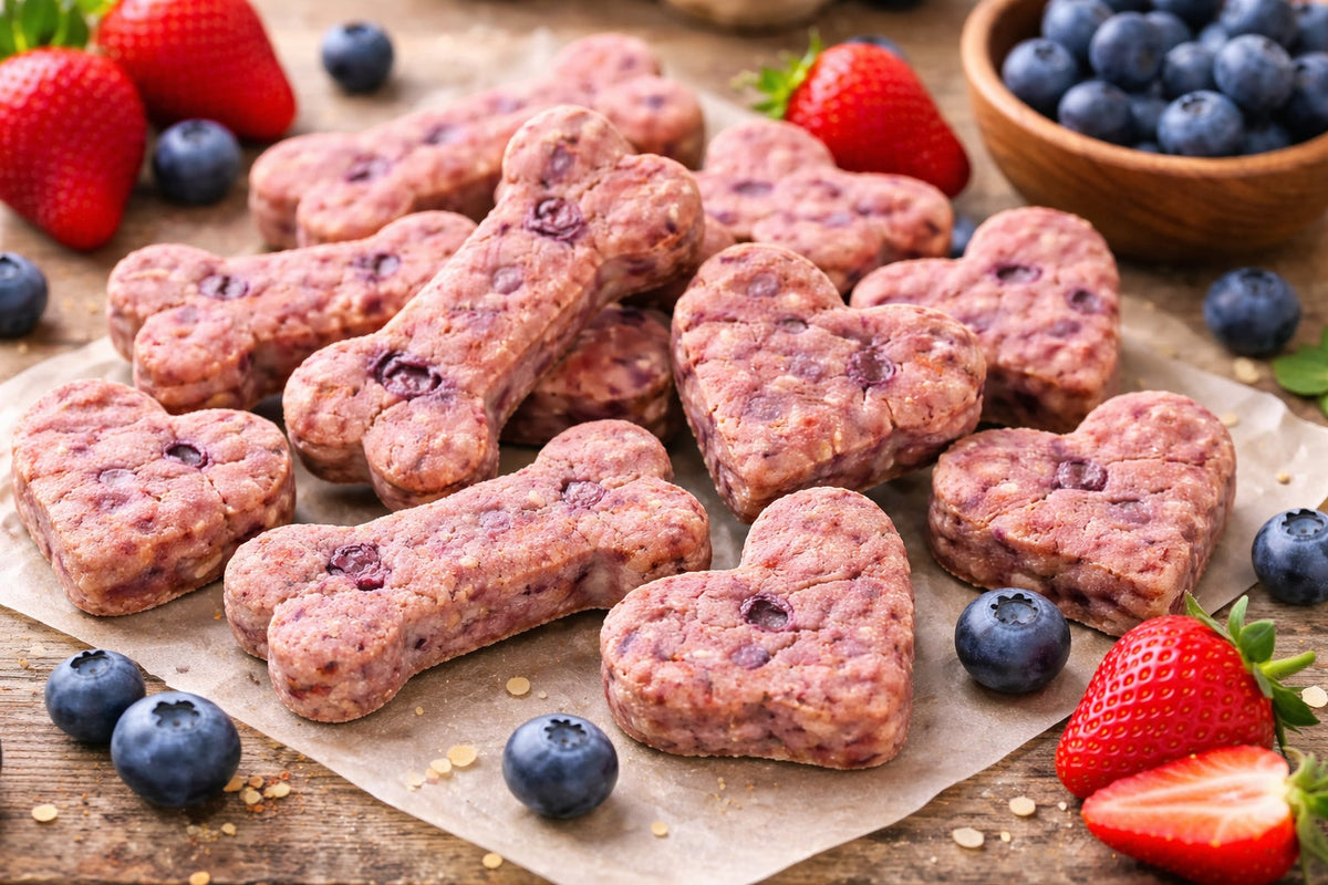 Strawberry Blueberry Dog Treat