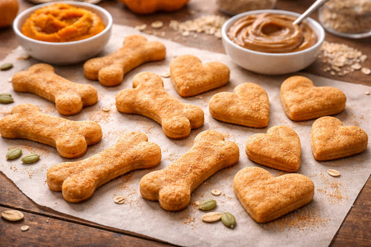 Pumpkin Peanut Butter Dog Treats