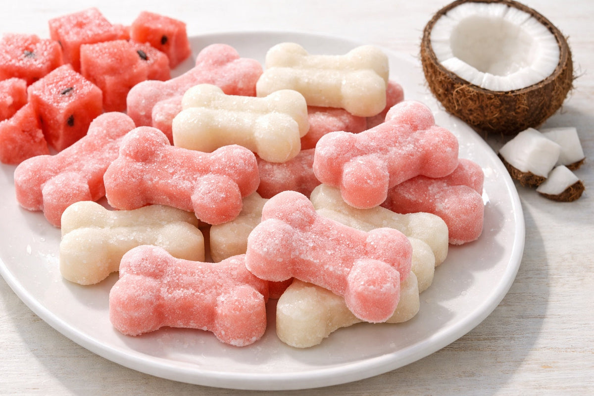 Watermelon And Coconut Milk Dog Treats