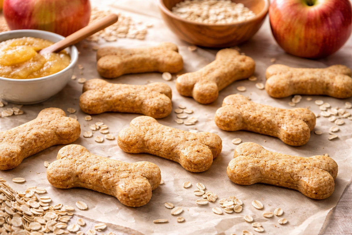 3 Ingredient Dog Treats Made With Applesauce