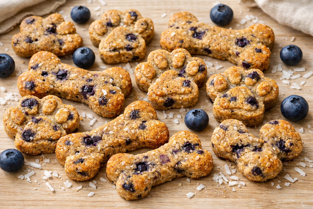 Blueberry Coconut Dog Treats