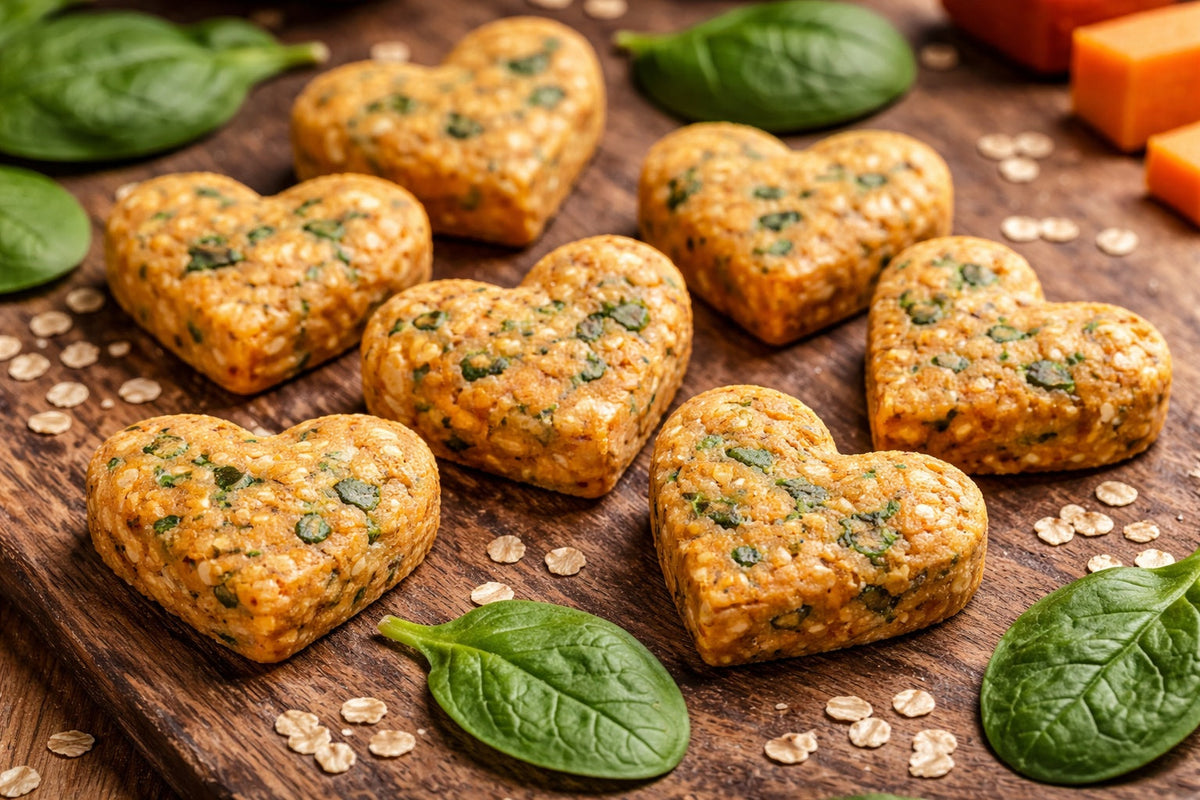 Sweet Potato And Spinach Dog Treats