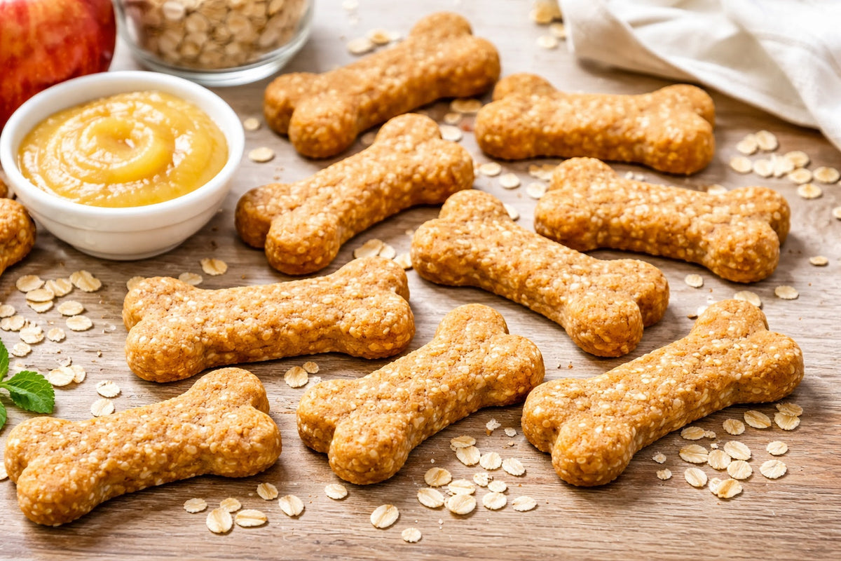 Applesauce Oat Dog Treats