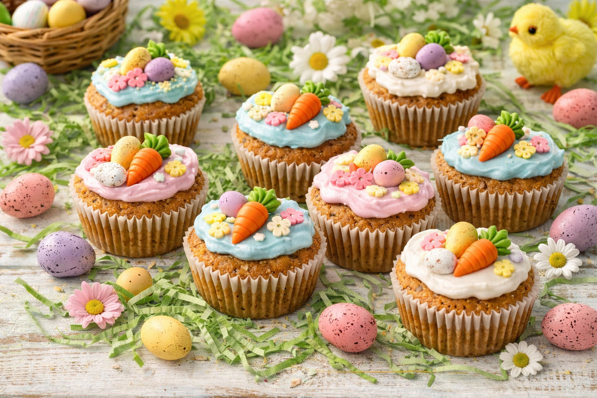 Easter Dog Cupcakes