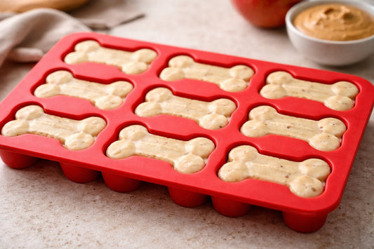 Apple Peanut Butter Dog Treats Frozen