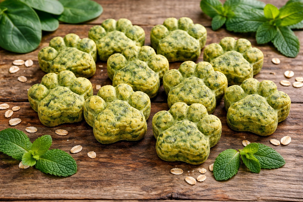 Mint And Spinach Dog Treats