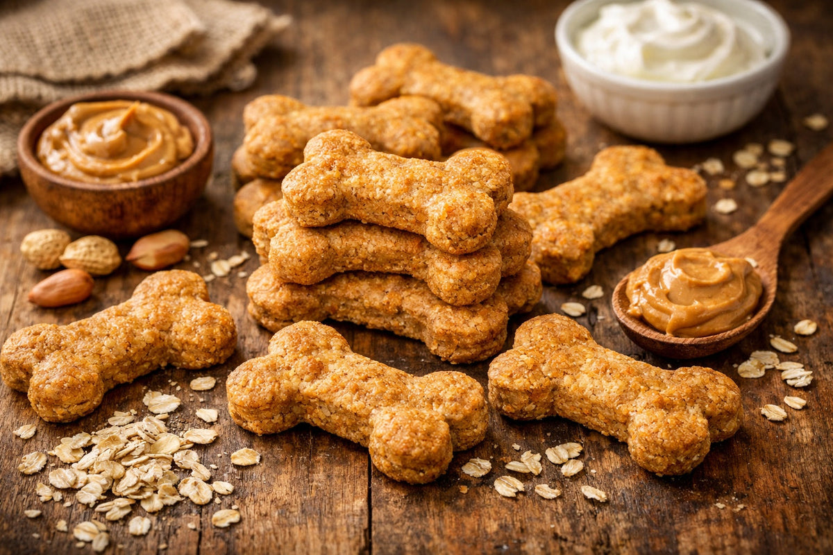 Homemade Dog Treats With Greek Yogurt And Peanut Butter