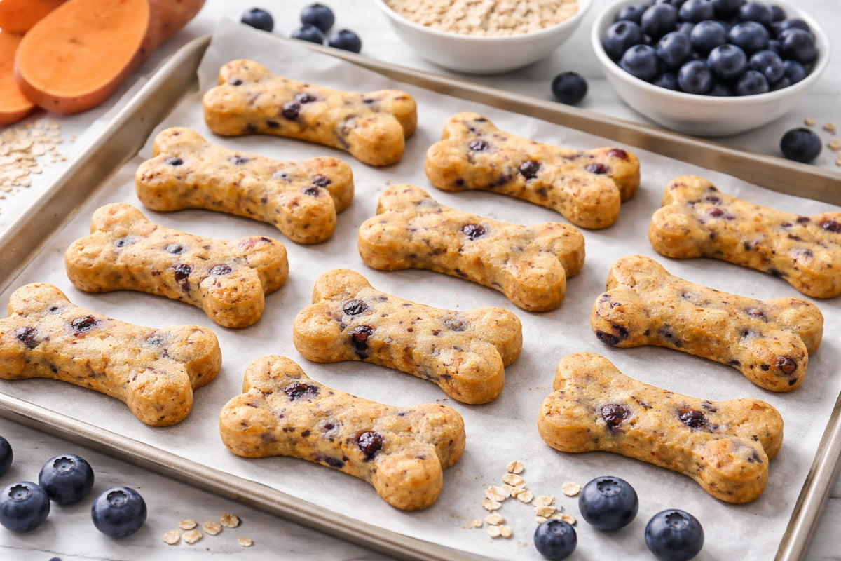 Blueberry Sweet Potato Dog Treats