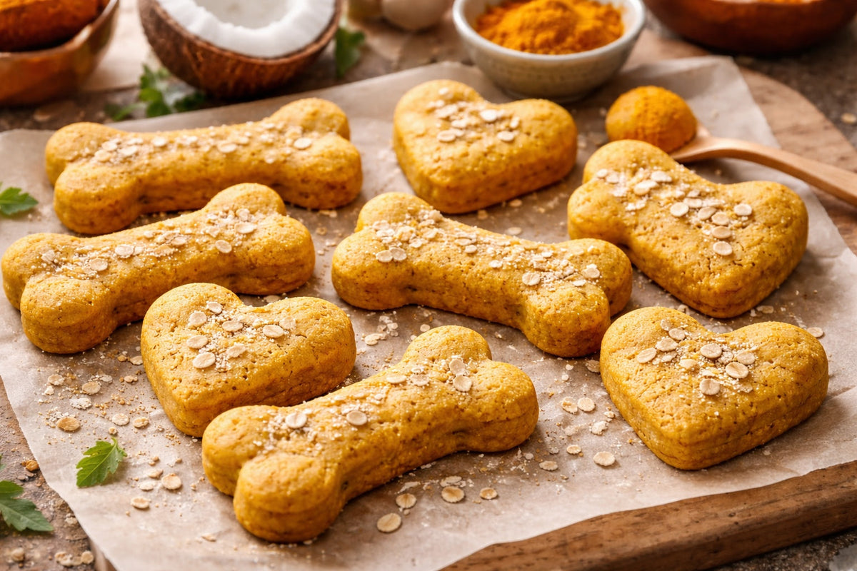 Turmeric And Coconut Oil Dog Treats