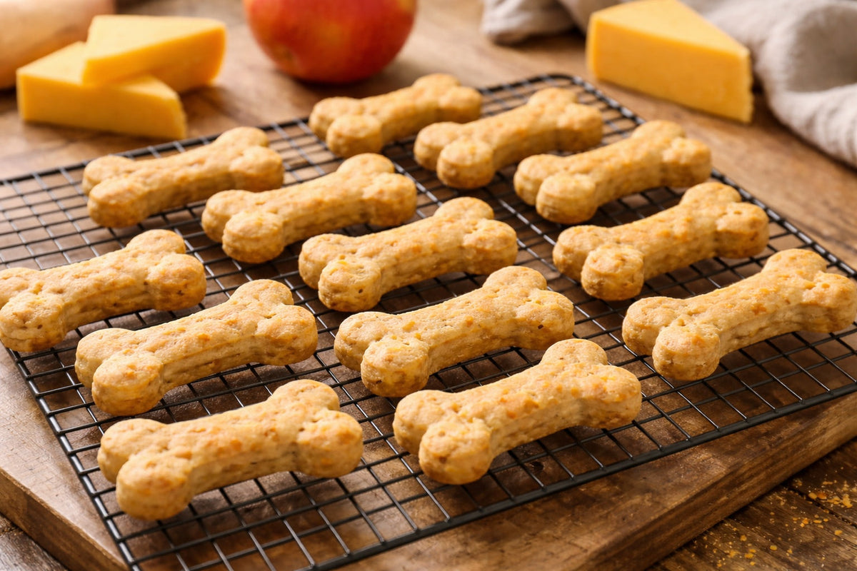 Cheddar Apple Dog Treats
