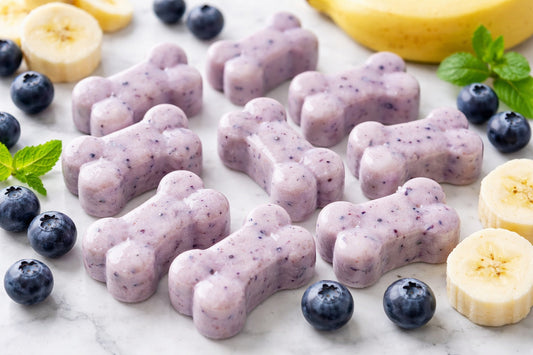 Blueberry Banana Yogurt Dog Treats