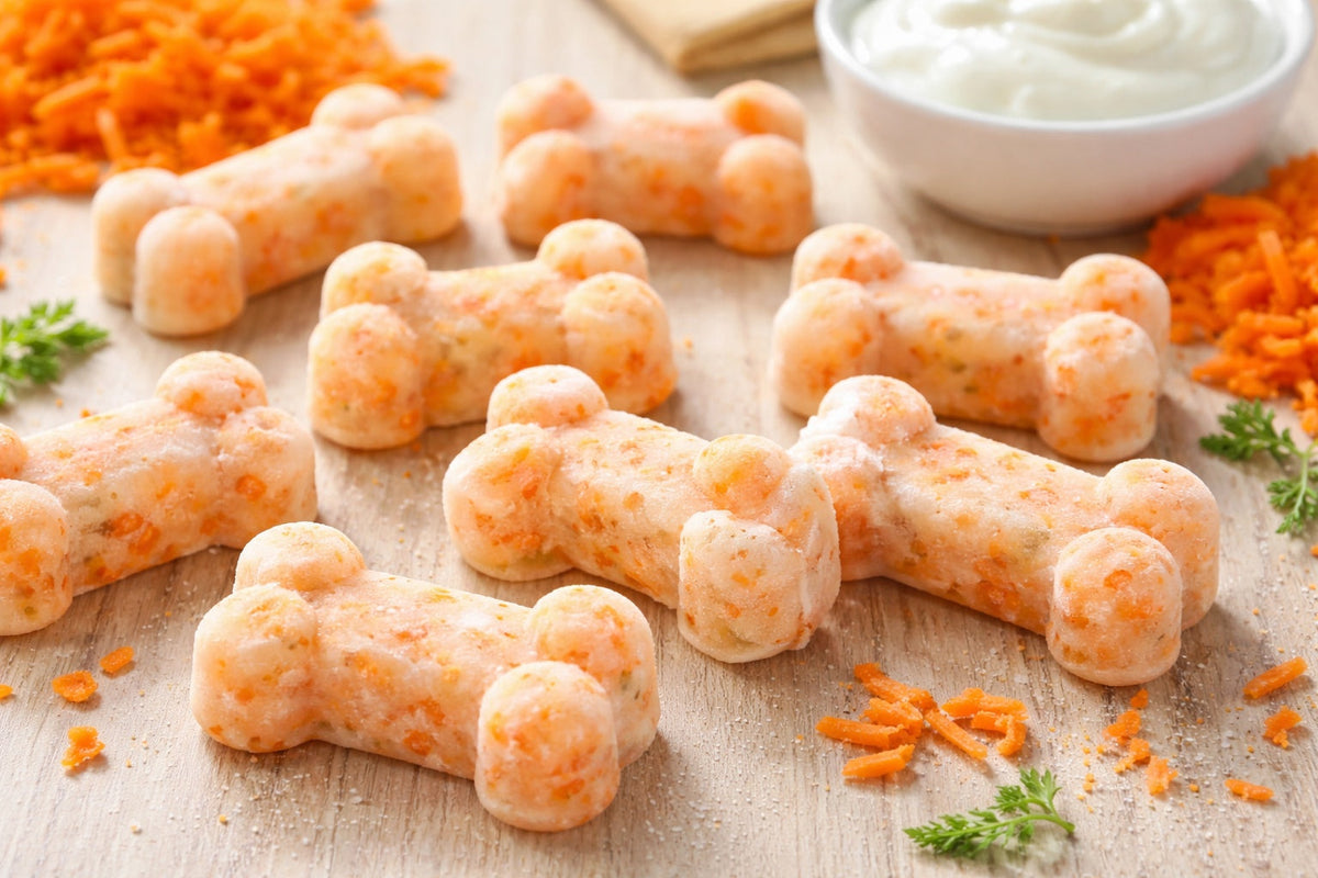 Frozen Homemade Carrot Dog Treats