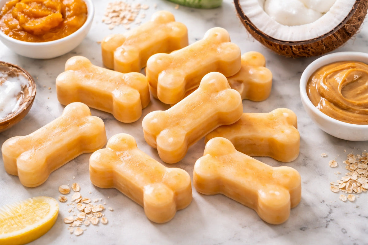 Frozen Pumpkin Coconut Oil Dog Treats