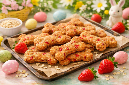 Strawberry Easter Dog Treats