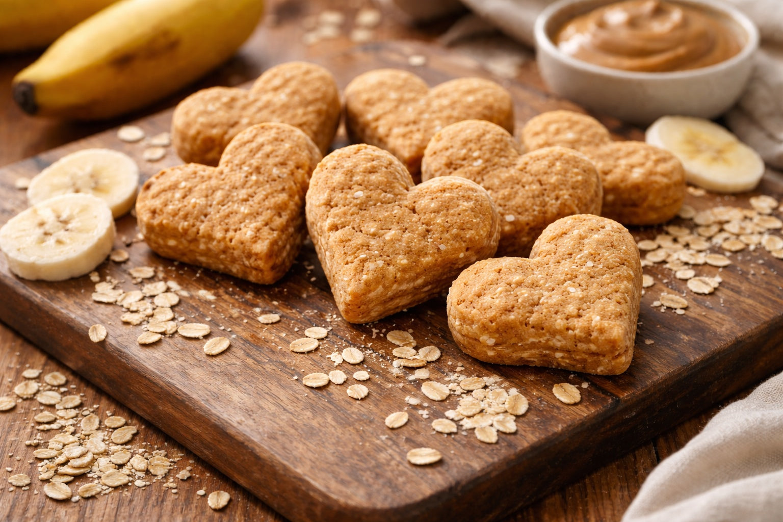 Three Ingredient Peanut Butter Dog Treats