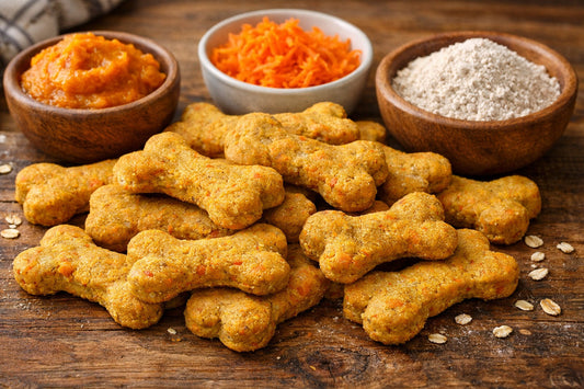 Homemade Pumpkin And Carrot Dog Treats