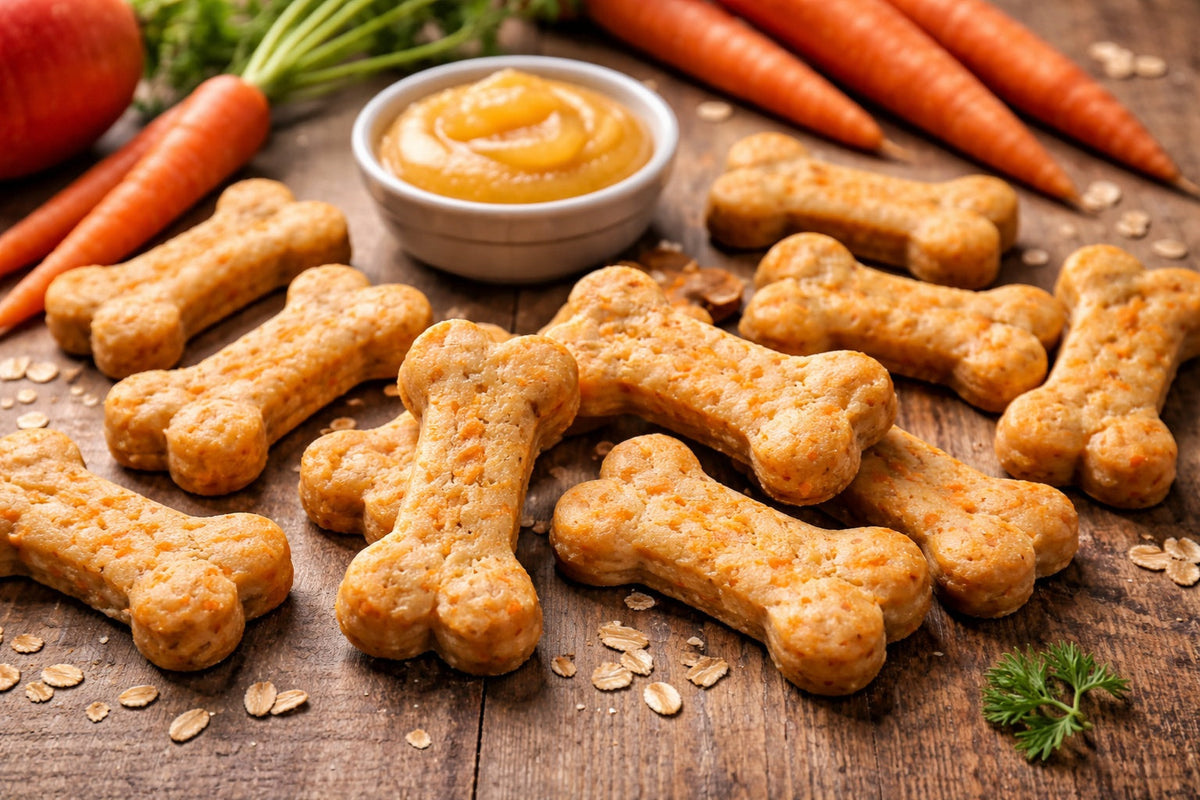 Applesauce And Carrot Dog Treats