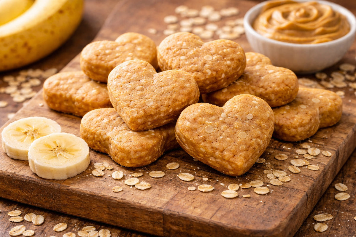 Soft Peanut Butter And Banana Dog Treats