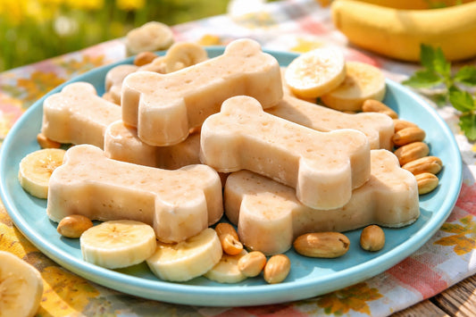 Frozen Peanut Butter And Banana Dog Treat