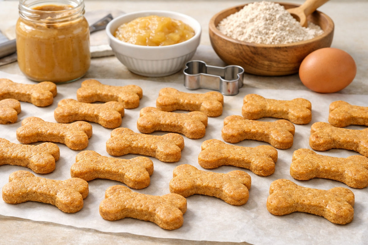 Peanut Butter Applesauce Dog Treats