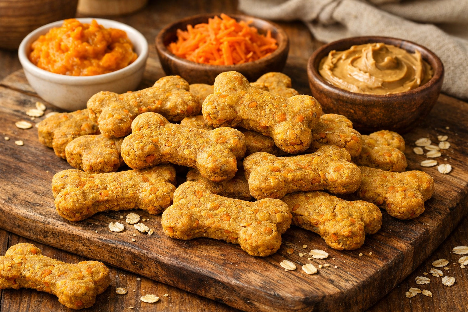 Pumpkin Peanut Butter And Carrot Dog Treats