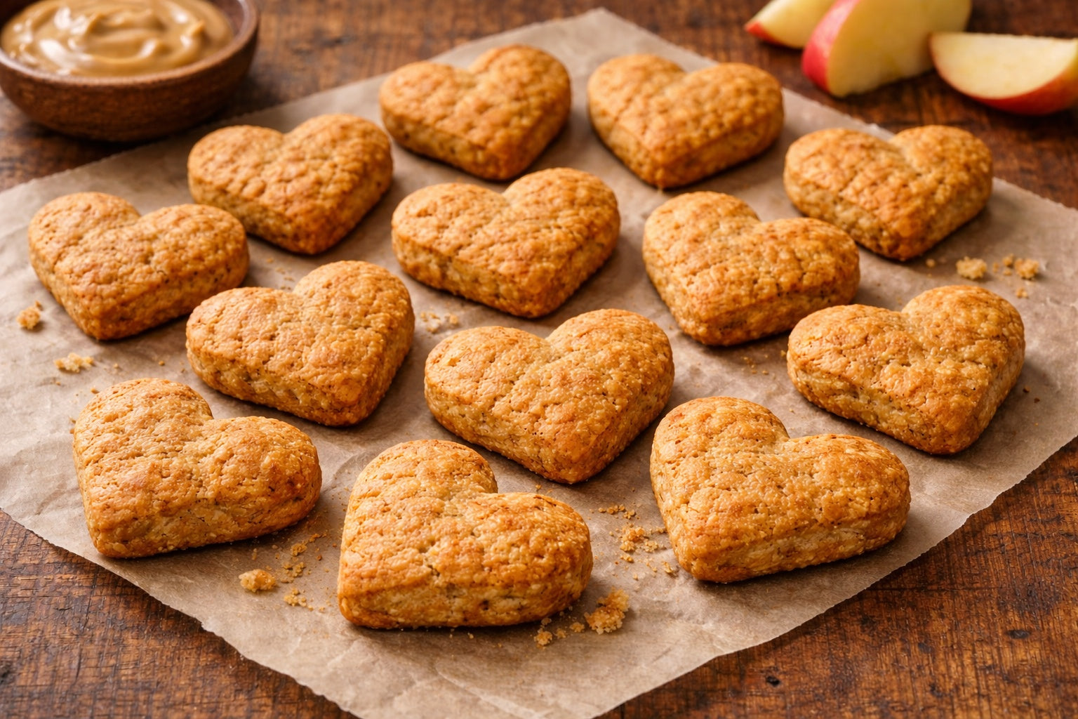 Healthy Peanut Butter Homemade Dog Cookie Recipe