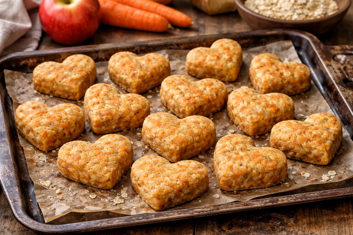 Homemade Apple And Carrot Dog Treats