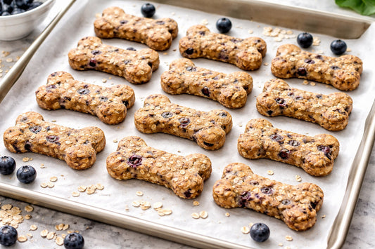 Blueberry And Oats Dog Treats